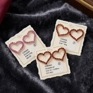 Open Heart Earrings
