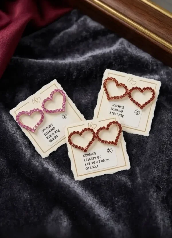 Open Heart Earrings
